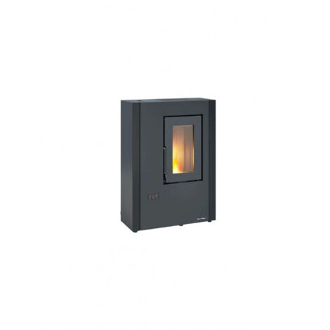 Poêle à granulés – Luisella Maxy 5.0 Finition graphite 64×29 h89 cm 2,5‑7,0 kW Réservoir de 10 kg – Extraflame