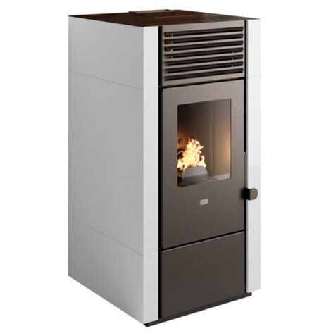 Poêle à granulés - PUNTO FUOCO Poly 8 kW  Blanc