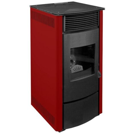 Poêle à granulés - PUNTO FUOCO Sara 12.5 kW Rouge