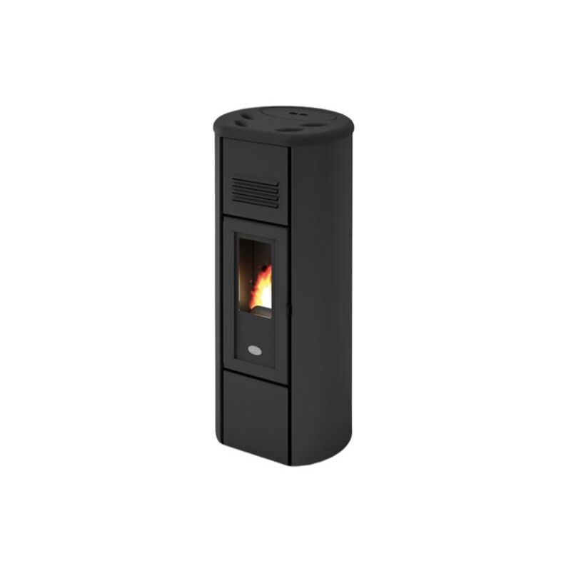 Eva Calor - Poêle à granules rond Heidi 5 kW Noir