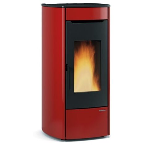 Poêle à granulés ventilé hydro - EXTRAFLAME Marina Idro H13 19 kW  Bordeaux