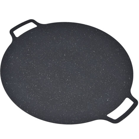Poêle à Grill Coréen 36 cm Antiadhésive pour Barbecue, Résistante à la Chaleur, Idéale pour Porc et Crêpes