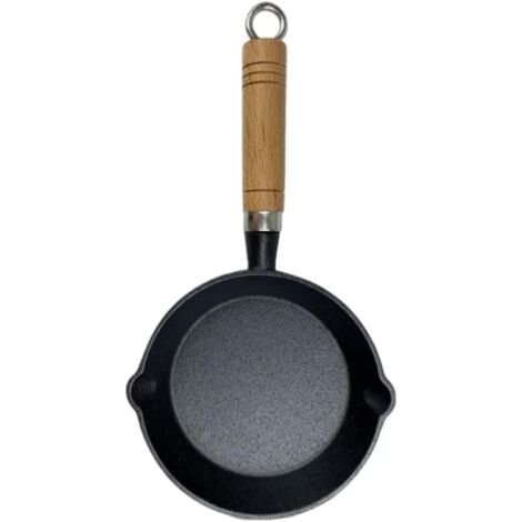 Poêle à Huile avec poignée Mini poêle à Frire Poêle à Frire Pratique Petite poêle à œufs Machine à crêpes aux œufs Wok