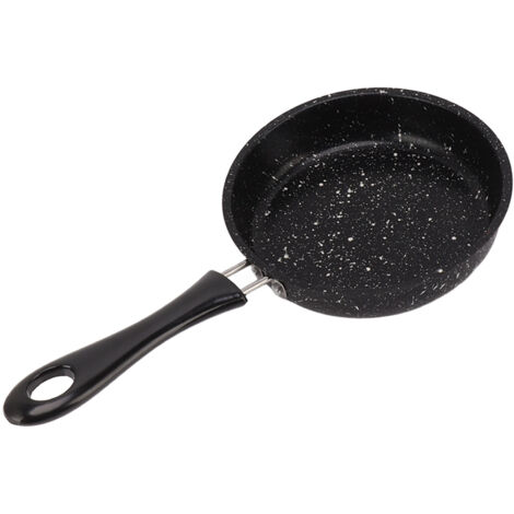 Poêle à œufs, Poêle Antiadhésive Petite Poêle à Frire en Acier Inoxydable avec Poignée Facile à Saisir pour la Cuisine en Plein Air en Intérieur (14CM)