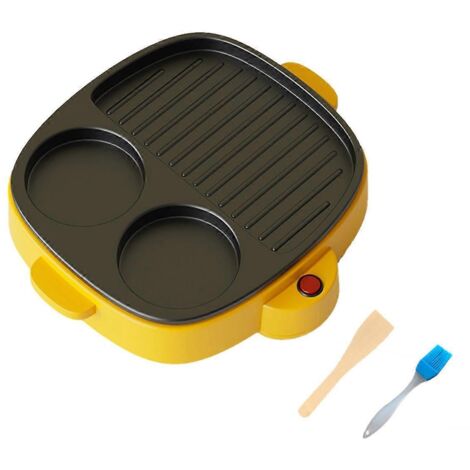 Poêle à omelette électrique 3 en 1, poêle à barbecue, cuiseur électrique, prise C UE--