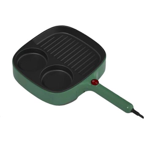 Poêle à omelette électrique 3 en 1, poêle à barbecue, cuiseur électrique, prise UE/AEU
