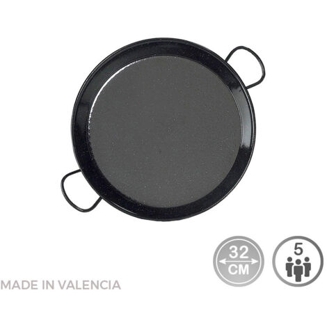 Poêle À Paella Émaillée Pour Induction Et Vitrocéramique Ø32cm (5 Personnes). Vaello