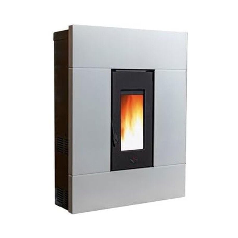 Suinga - Poêle à pellets Pegaso Tabla 7,7 kw. Efficacité et design supérieurs avec une surface chauffée, Blanc