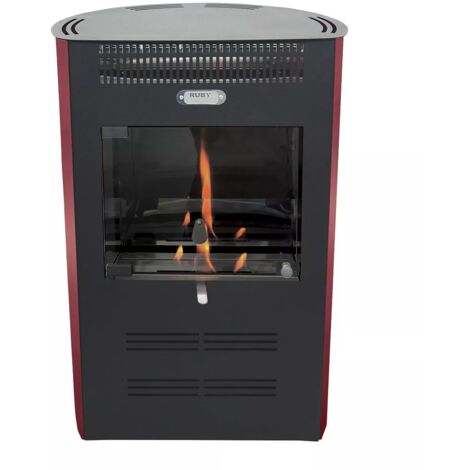 Poêle bioéthanol ventilé 3 kW – Télécommande – Capacité 100 m³ – Autonomie 7h – Consommation 0,32 L/h – Pour espaces confinés – Tecno Air System