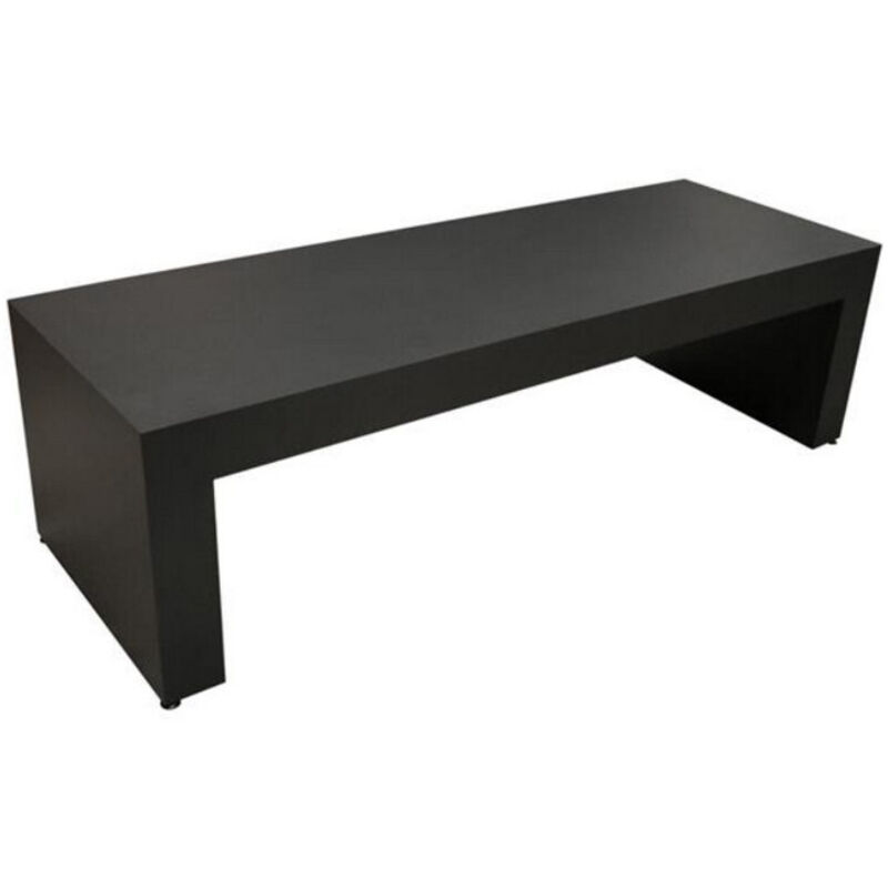 Invicta - Grand banc pour poêle à bois preston 1,6 m - epoxy noir sable