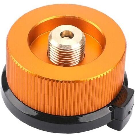 Poêle Camping Adaptateur gaz Conversion tête Adaptateur pour Canister Butane Vis cartouche de gaz Adaptateur piston, équipement extérieur