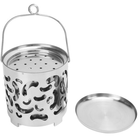 Poêle de Camping Portable Mini en Acier Inoxydable - Chauffage et Cuisson pour Tente Extérieur