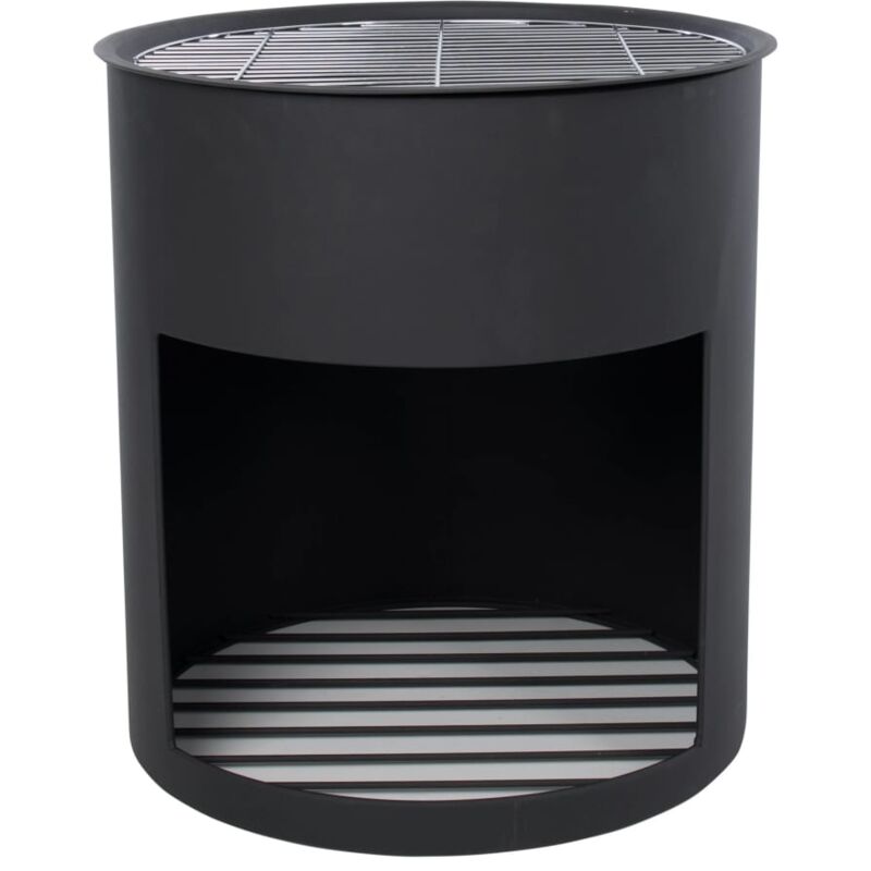 Poêle de jardin, Brasero, Tonneau à feu Milshire Noir Acier OWR DESIGN IN