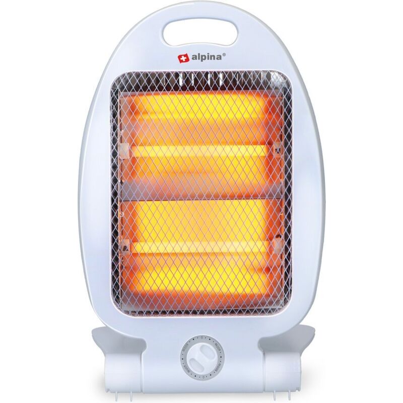 Chauffage électrique Alpina LQ001 Chauffage halogène 2 niveaux de chaleur 800 w