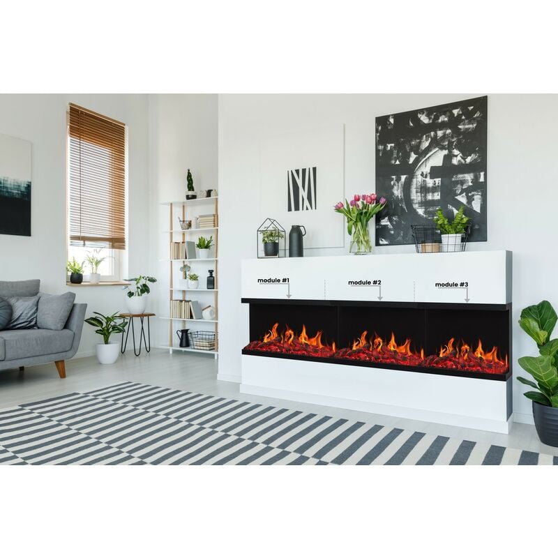 Viva - Poêle électrique fusion 80x40x16 cm