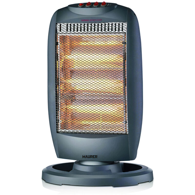 Chauffage halogène rotatif 400/800/1200 W.
