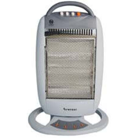 Poele haloge'ne rotatif Syntesi 1200w avec trois niveaux de re'glage cm.36x17x60h.