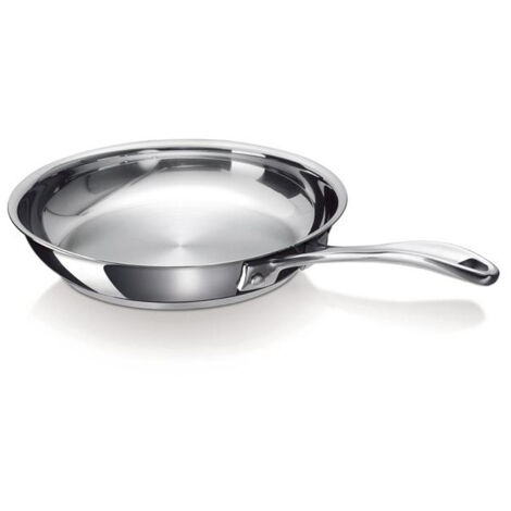 poêle lisse inox 26 cm - chef - beka
