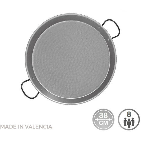 Poêle Paella Acier Puli ø38cm Cuisson Authentique Pour 8 Personnes - Vaello