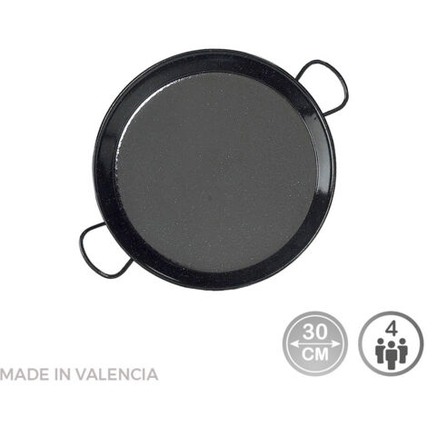 Poêle Paella émaillée ø30cm Cuisson Traditionnelle Et Facile D'entretien - Vaello