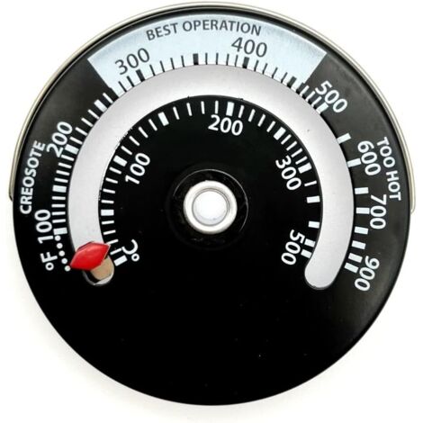 Thermomètre Pour Tuyau D'eau Chaude - Acier Inoxydable - 63mm - Analogique - Neuf
