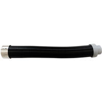 poêles culot kit Tube d'aspiration dn 50 souple extensible noir 150 cm à granulés de combustion