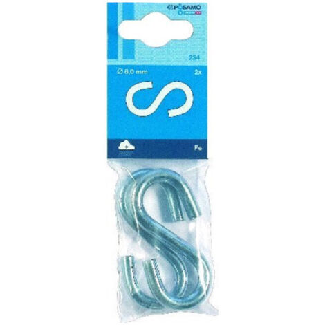 PÖSAMO Not S-Haken (SB) galZn 5,8mm