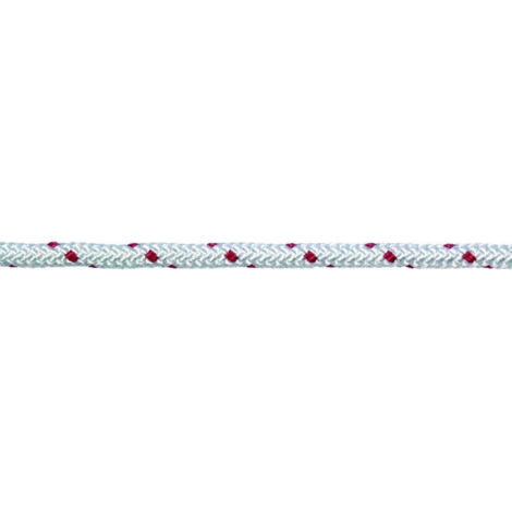 PÖSAMO PE-Seil gefl. weiß/rot 10,0mm Ro.100m (250x200)