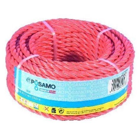PÖSAMO PP-Seil gedr. orange 10,0mmx25m in Ringen