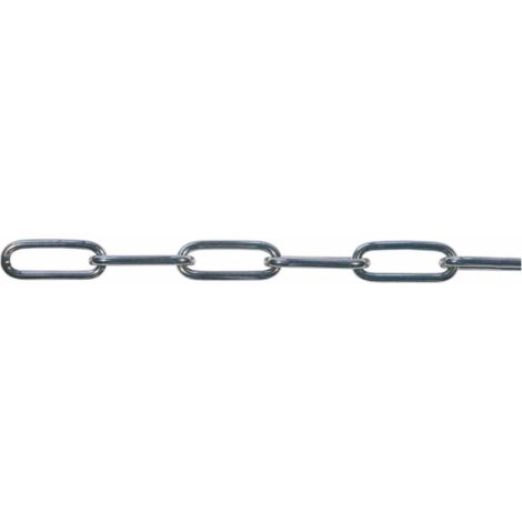 PÖSAMO Rundstahlkette DIN 5685 C40 zn a 1Stk. a 5 m METER