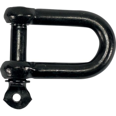 PÖSAMO Schäkel gerade schwarz-Zn 10,0mm-3,8 25 Stk