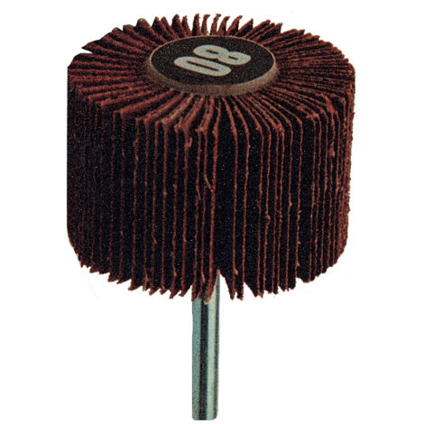 Poggi 358.80 ruota abrasiva lamellare   80x30 mm grana 80 per smerigliare