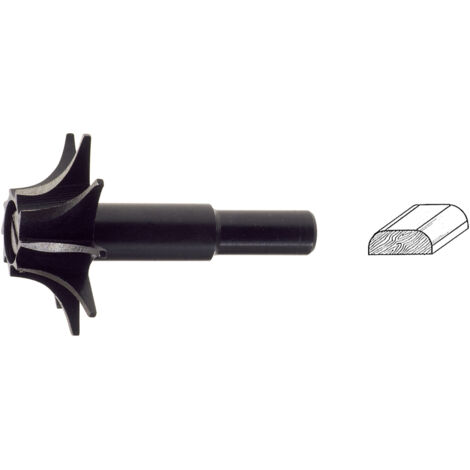 Poggi 363.00 fresa sagomata per legno 25 mm profilo convesso gambo 8 mm