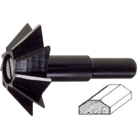 Poggi 365.00 cutter en forme pour le bois 35 mm conique 45 tige 8 mm