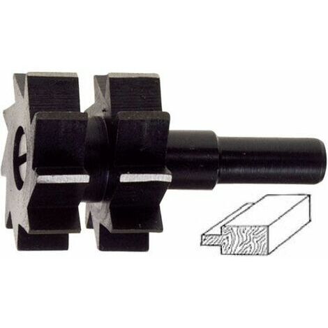 Poggi 367.00 fresa sagomata per legno   30x22 mm doppia battuta incastri