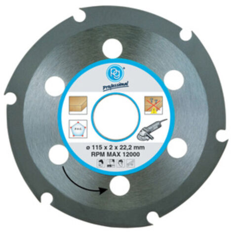 POGGI 419.90 DISCO P/LEGNO D 115X2 MM FORO 22,2- POGGI- 1,0 pz