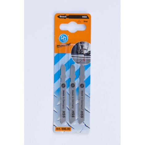 Poggi 696.00 3 lames pour scie sauteuse pour fer A  dents fines 55 mm