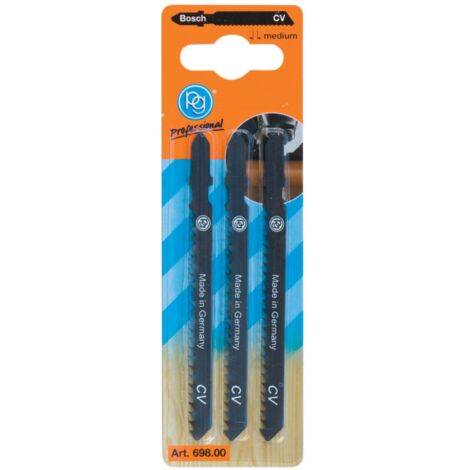 Poggi 698.00 3 lame per seghetto alternativo per legno denti medi 65 mm