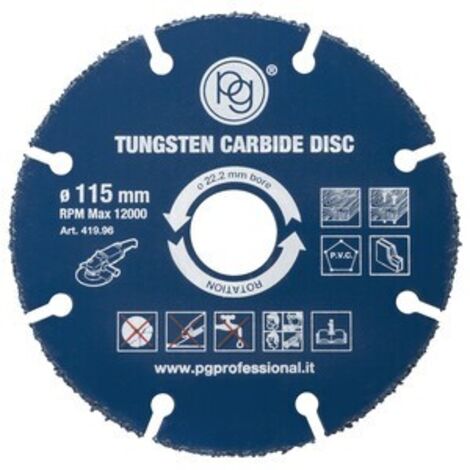 POGGI DISCO PER LEGNO TUNGSTENO D 115MM FORO 22,2