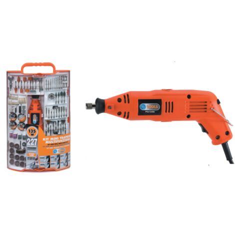Poggi PG135W2 mini perceuse multifonction 135W avec accessoires