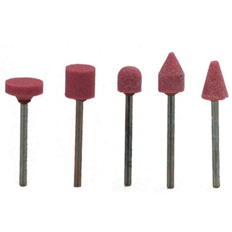 Poggi-Serie mit 5 Schleifscheiben aus rosa Korund S. 398,00 Schaft mm.3 - Salone