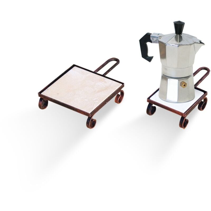 Poggia Caffettiera 15x15 Senza Mattonella - Artigianferro