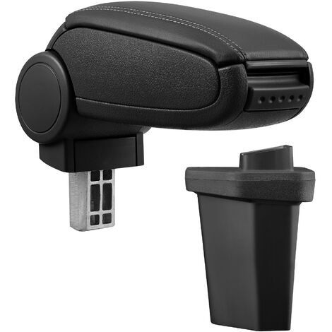 Poggiabraccio con vano portaoggetti per Hyundai i20 - Similpelle - nero [pro.tec]