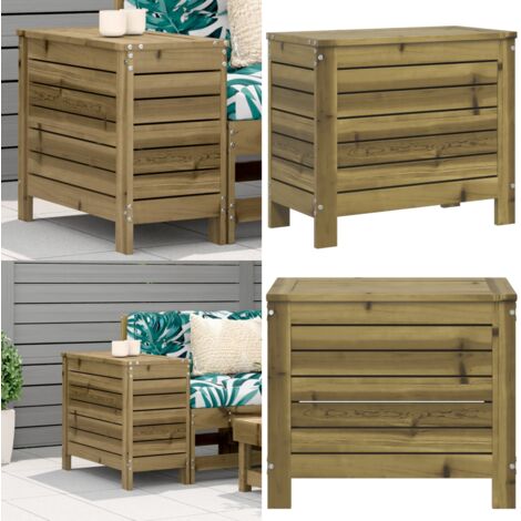 Poggiapiedi da Giardino 62x31,5x52 cm Legno Impregnato di Pino - Seduta da esterno - Tavolino da giardino
