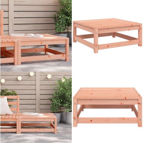 Poggiapiedi da Giardino 70x70x30cm in Legno Massello di Douglas - Poggiapiedi in legno - Poggiapiedi da patio