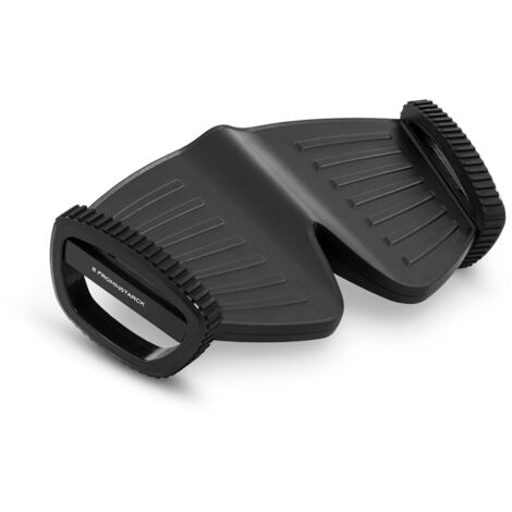 Poggiapiedi ergonomico grigio 10 kg 0 - 90° 2 livelli - Nero