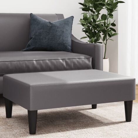 Poggiapiedi Grigio 77x55x31 cm in Similpelle vidaXL