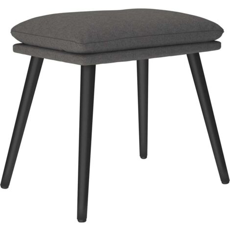 Poggiapiedi Grigio Scuro 45x29,5x35 cm in Tessuto vidaXL