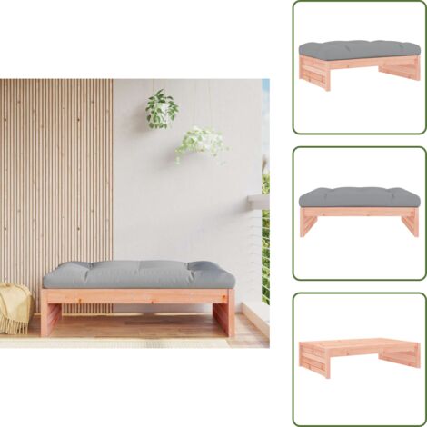 Poggiapiedi in Douglas - vidaXL Poggiapiedi da Giardino 120x80 cm in Legno Massello di Douglas -