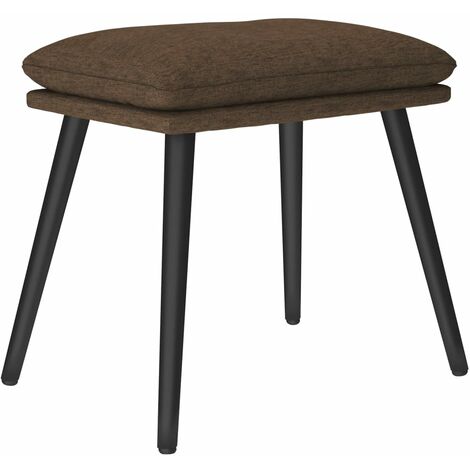 Poggiapiedi Marrone 45x29,5x35 cm in Tessuto vidaXL